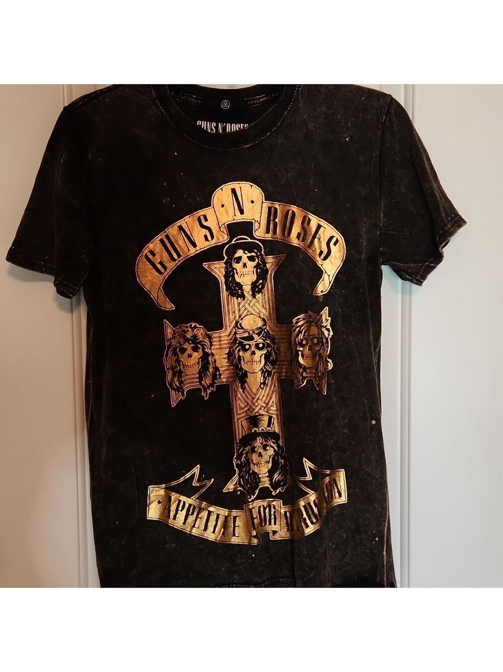 Guns n roses acid wash tshirt